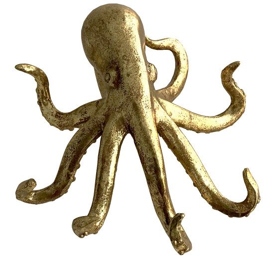 OCTOPUS GOLD 21.5 x 24 x 12CM