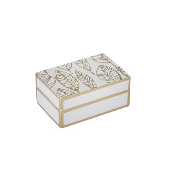 KIRABO GOLD LEAF BOX SMALL 11 x 7.5 x 5CM**