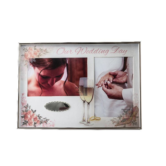 Photo Frame - Our Wedding Day with Engraving Plate