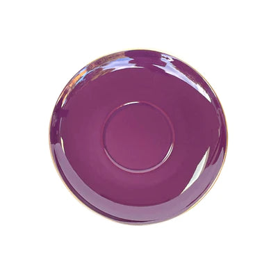 Aubergine Teacup and Saucer