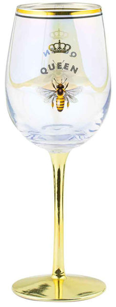 QUEEN BEE WINE GLASS -430ml