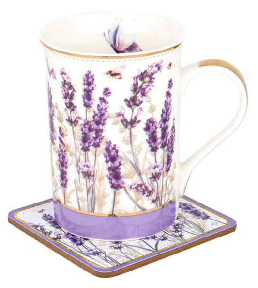 LAVENDER DREAMS MUG AND COASTER SET