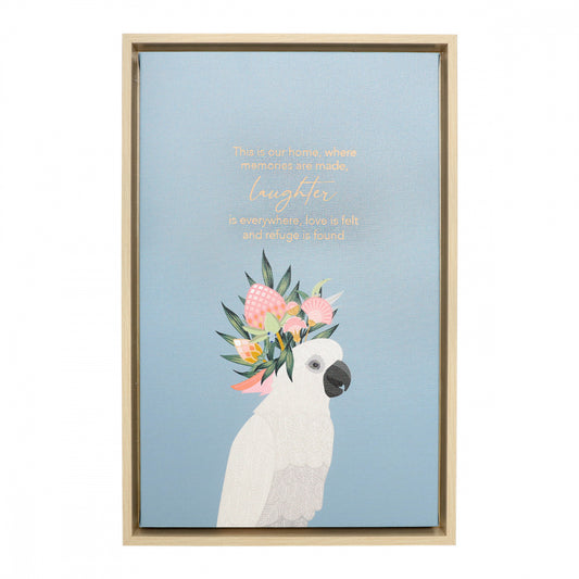 Botanica Laughter Framed Canvas 34x52cm