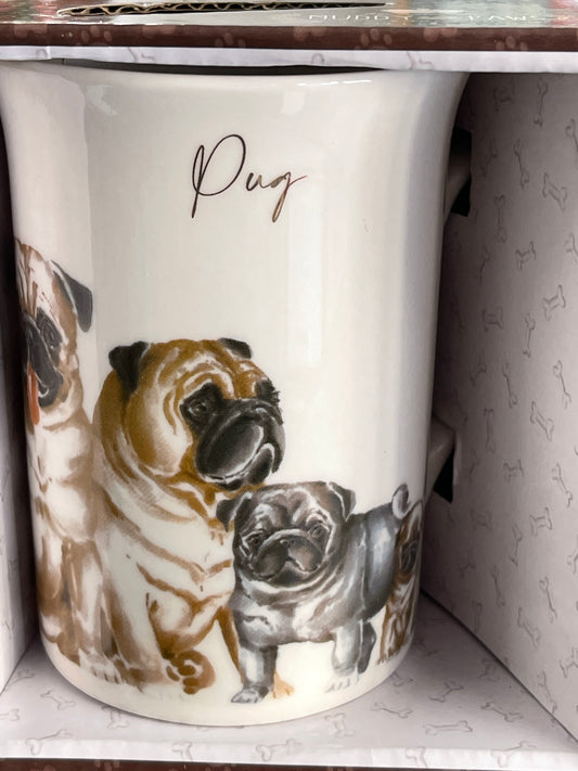 Mug Muddy Paws Pug 360ml