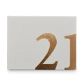 Guest Book 21st Rose Gold 27 x 19cm