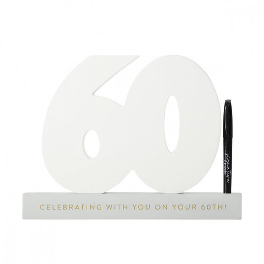 Signature 60 Milestone Birthday number