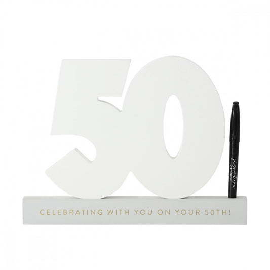 Signature 50 Milestone Birthday number