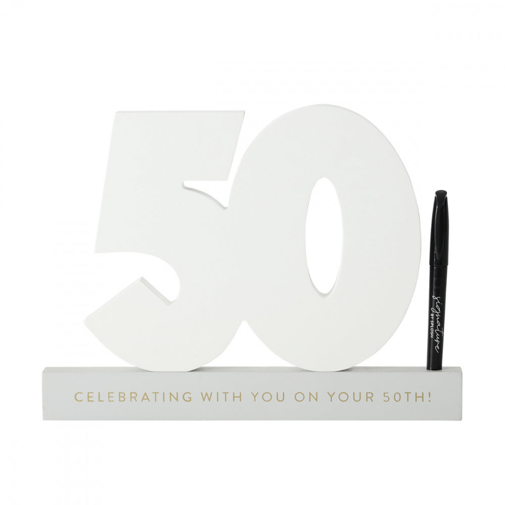 Signature 50 Milestone Birthday number