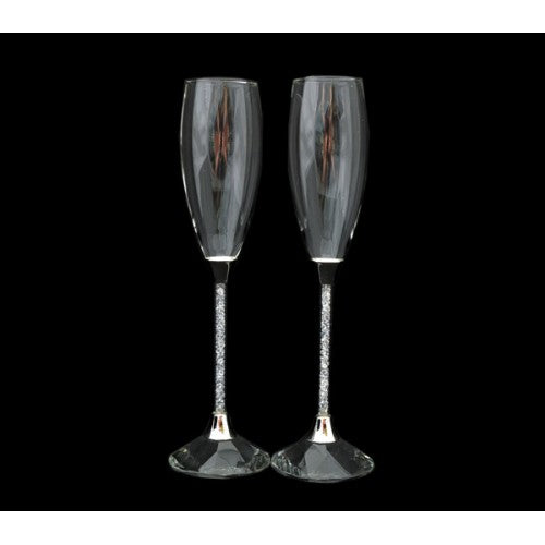 Premium Champagne Flutes 🥂 - Crystal