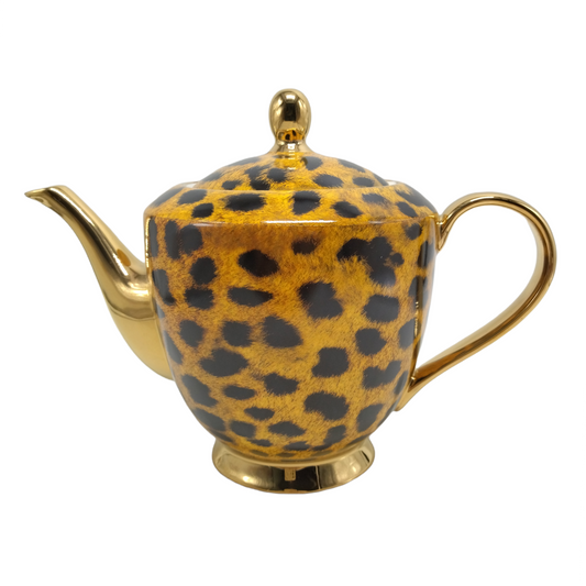 LyndalT XL Leopard Print Teapot