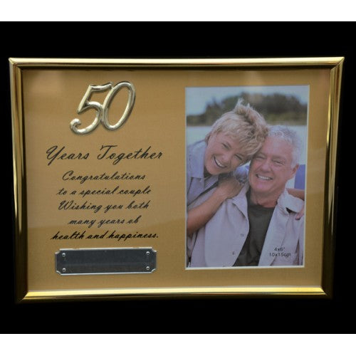 50th Anniversary Frame - Gold