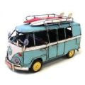 Kombi with surfboards Blue 21cm