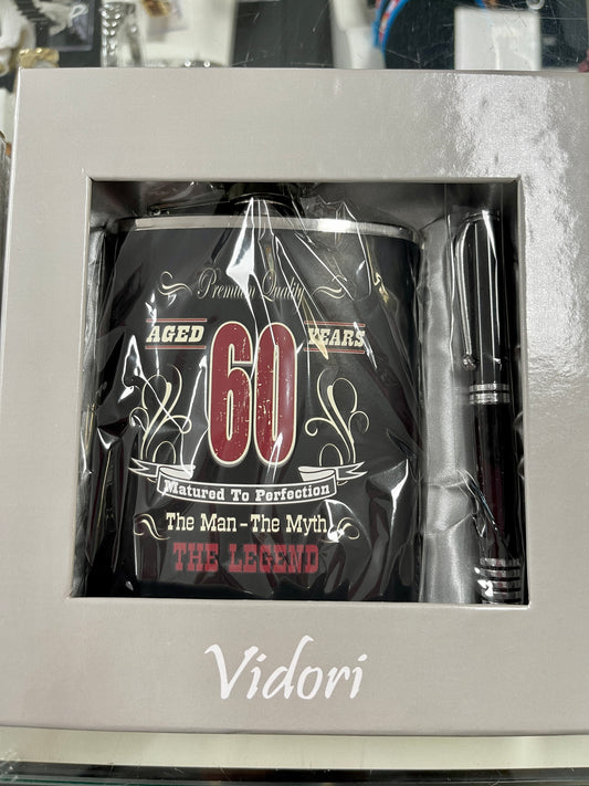 60 Hipflask & Pen