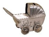 Bank Pram pewter finish