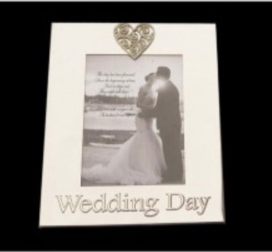 Wedding Day Frame - silver 5x7