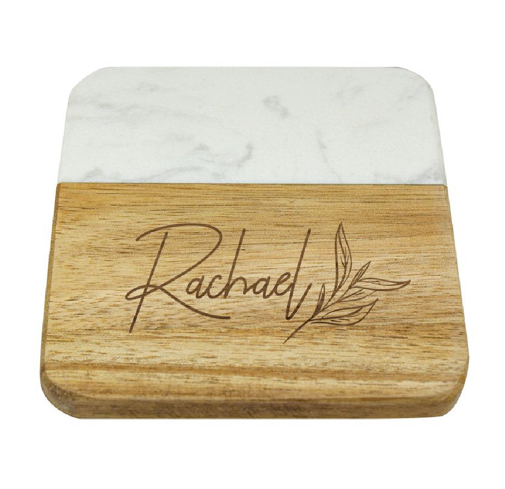 Coasters - laserable leatherette , bamboo & timber