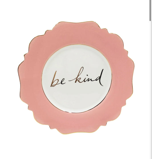 LyndalT - Pale Pink Be Kind” side plate