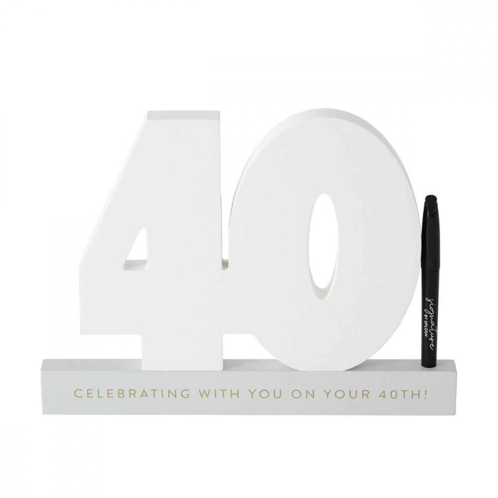 40 Birthday - Signature Number