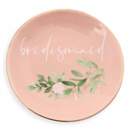 Wedding Bridesmaid Trinket Plate
