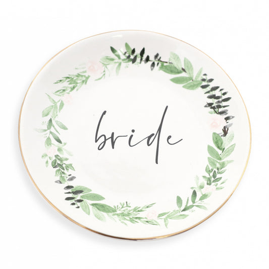 Wedding Bride Trinket Plate